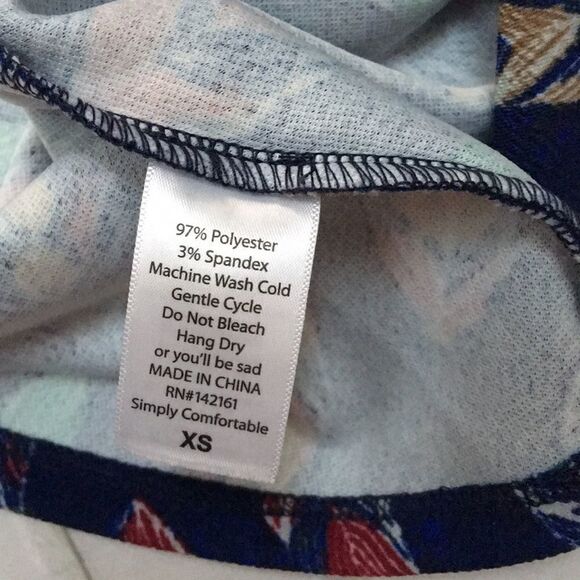 LuLaRoe Azure A-line stretchy feather skirt | XS - Picture 5 of 6